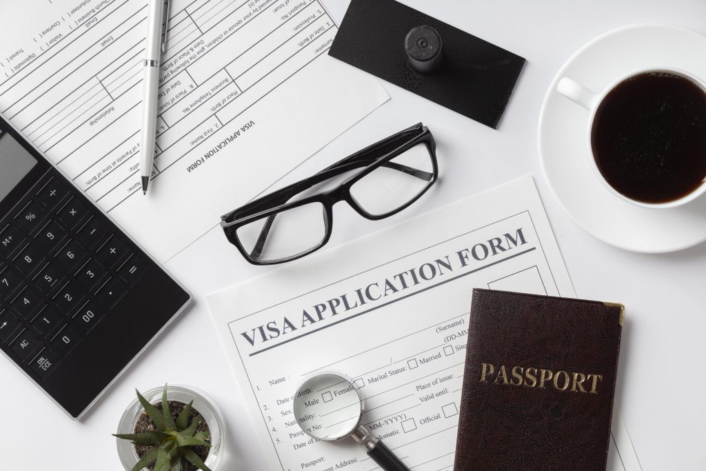 flat lay visa application assortment min 1024x683 1