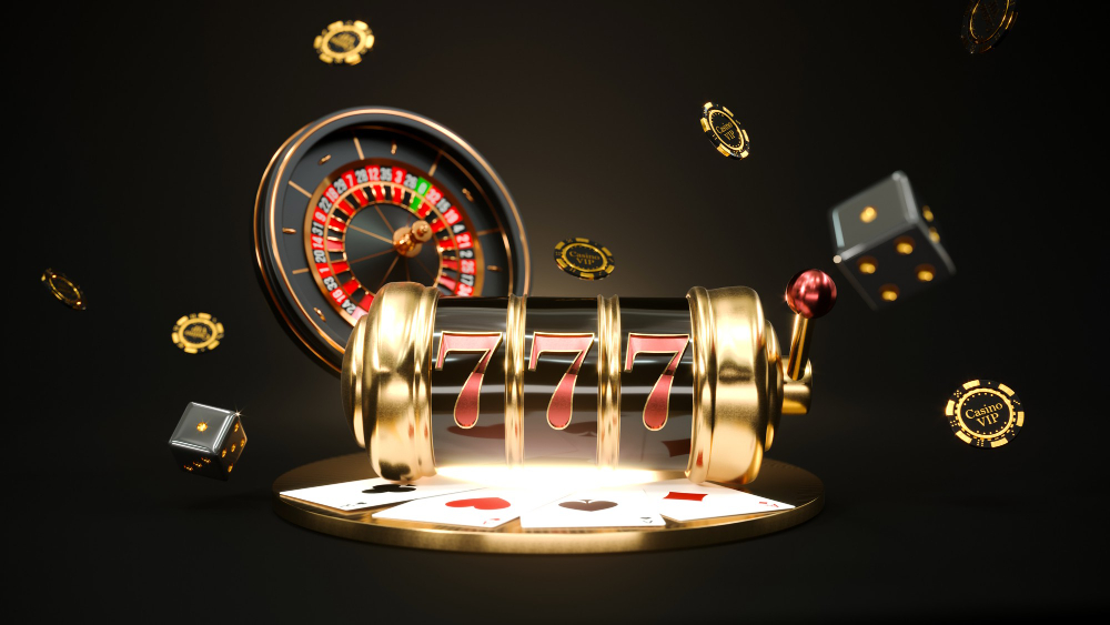 slot machine with roulette wheel