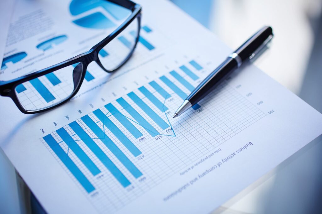 top view business documents office table min scaled 1